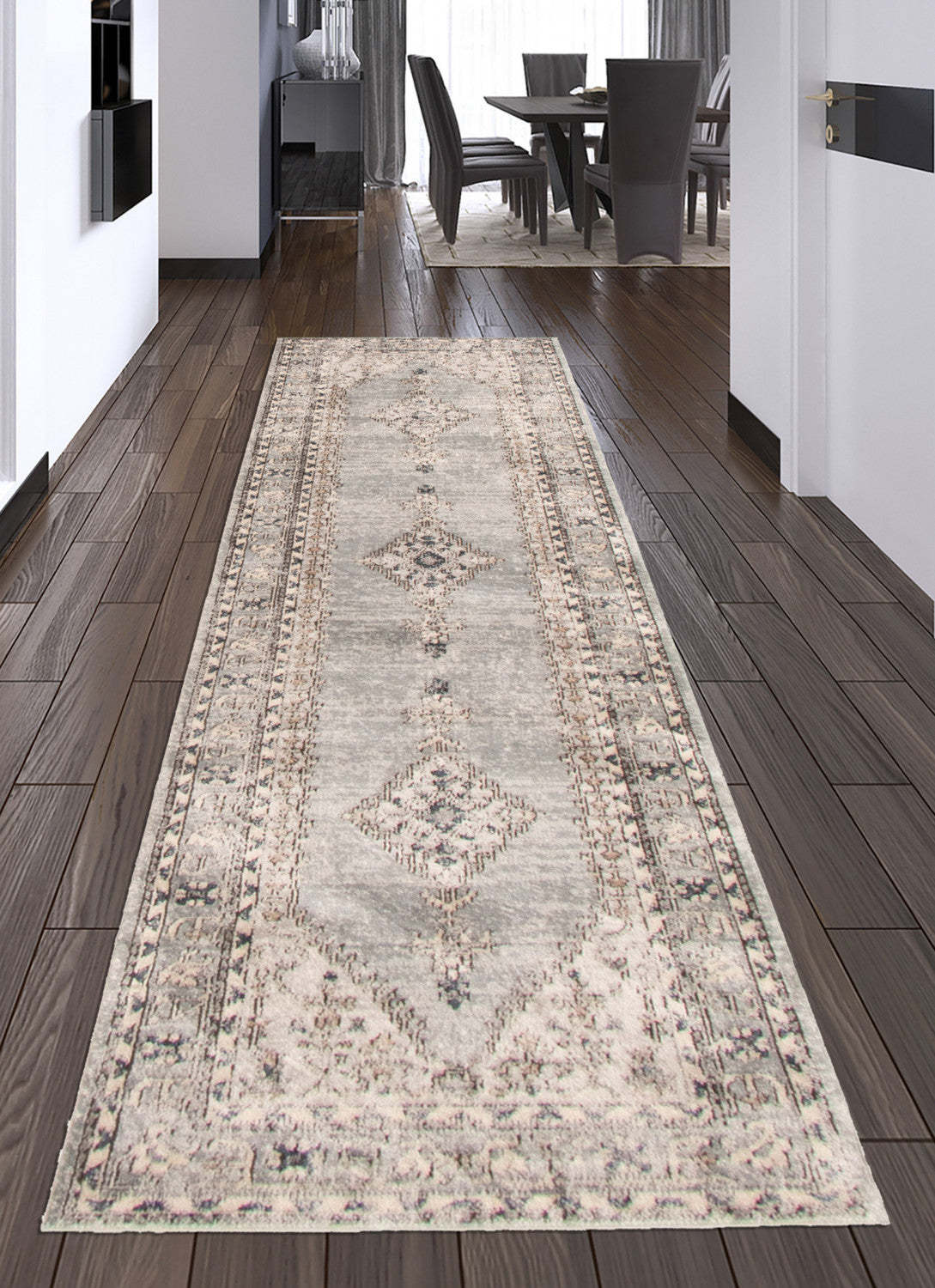 Tapis Bleu Octavian Bijar - 2'7 x 8'2|Carpette Octavian Bijar bleu - 2 pi 7 po x 8 pi 2 po| D295TO27