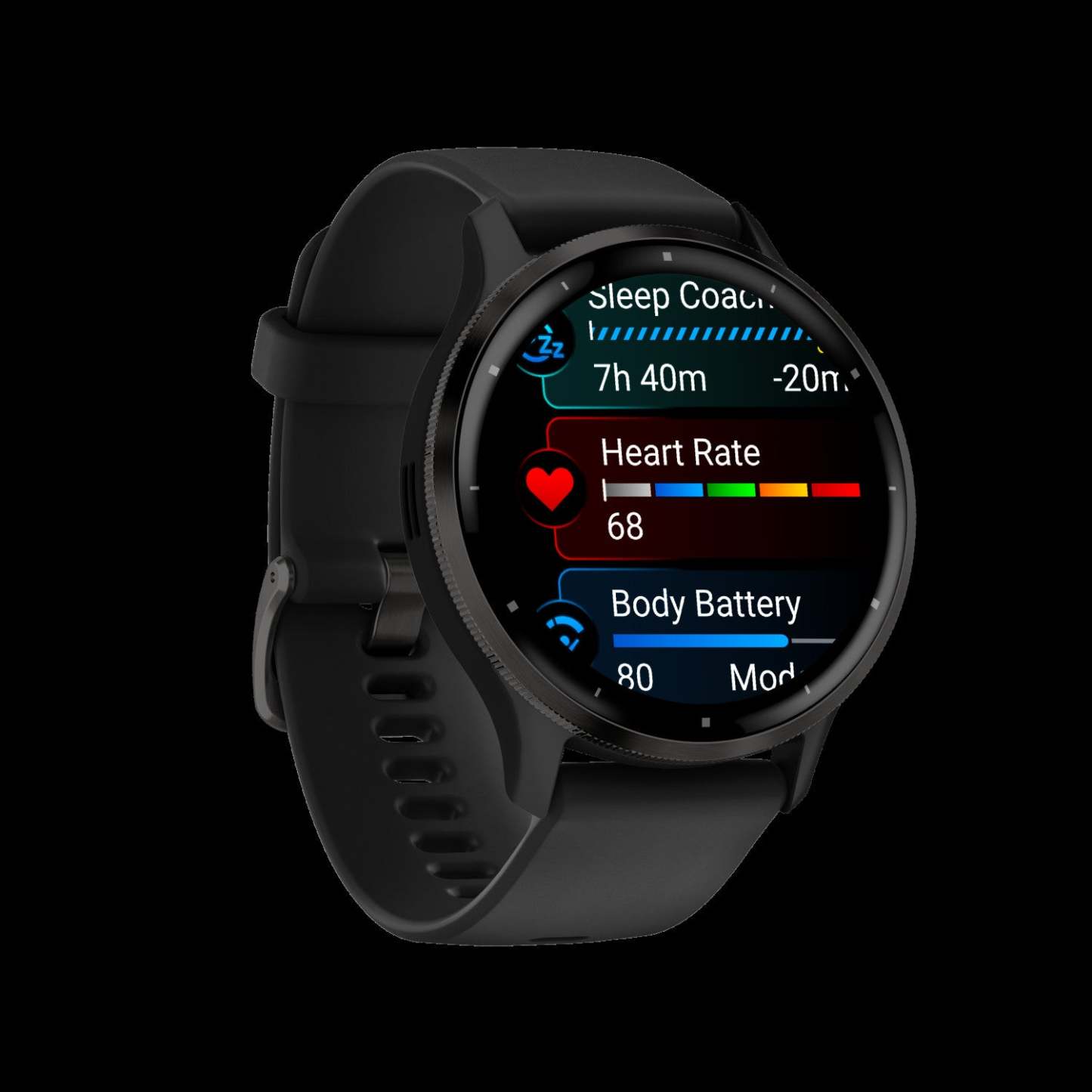Garmin Venu® 3 Montre Intelligente Gps - Suivi De Santé Avec 14 Jours D'autonomie, 45mm - Boîtier Noir