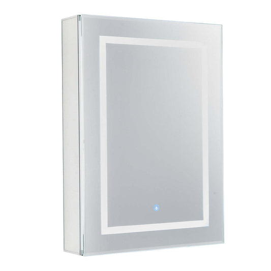 Stapik LED Medicine Mirror Cabinet - Silver|Armoire à pharmacie Stapik avec miroir et DEL - argentée