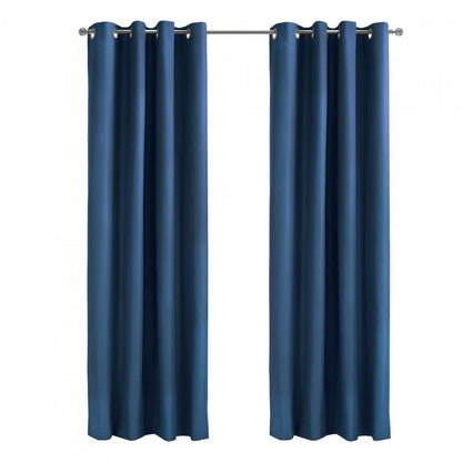 Thermaplus Alpine Navy Blackout Grommet Curtain Panel - 52 x 84|Panneau de rideau occultant à œillets Alpin bleu marine de Thermaplus - 52 x 84