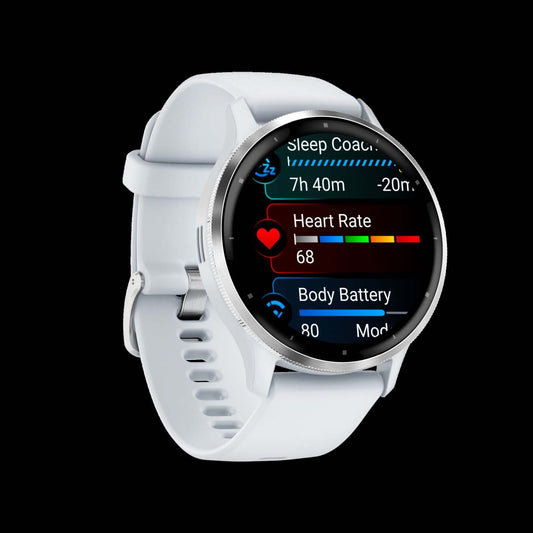 Garmin Venu® 3 Montre Intelligente Gps - Suivi De Santé Avec 14 Jours D'autonomie, 45mm - Boîtier Blanc