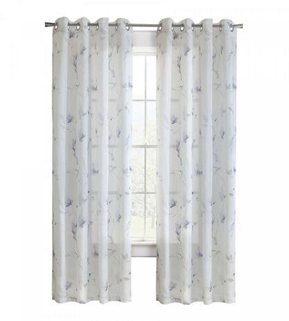 Habitat Symphony Purple Sheer Grommet Curtain Panel - 52 x 63|Panneau de rideau transparent à œillets Symphonie violet d'Habitat - 52 x 63