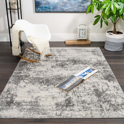 Tapis Roma Ice Grey 5x8 | Carpette Roma Ice grise 5 x 8 | D80GKXJN