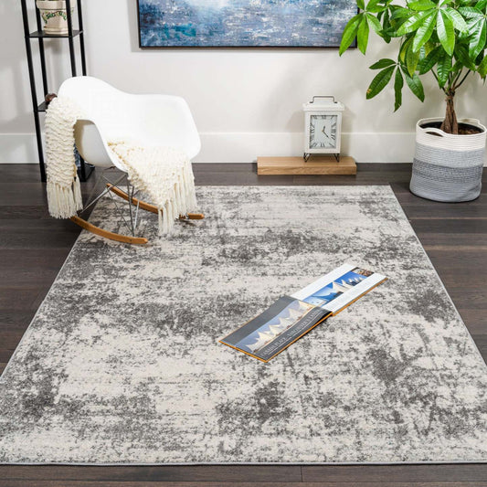 Tapis Roma Ice Grey 5x8 | Carpette Roma Ice grise 5 x 8 | D80GKXJN