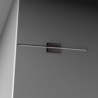 Dainolite Array LED Wall Sconce Horizontal 30w Matte Black White Acrylique Diffuseur Lampe|Applique murale horizontale Array de Dainolite en acrylique blanc qui diffuse la lumière, avec fini noir mat et ampoule à DEL de 30 W