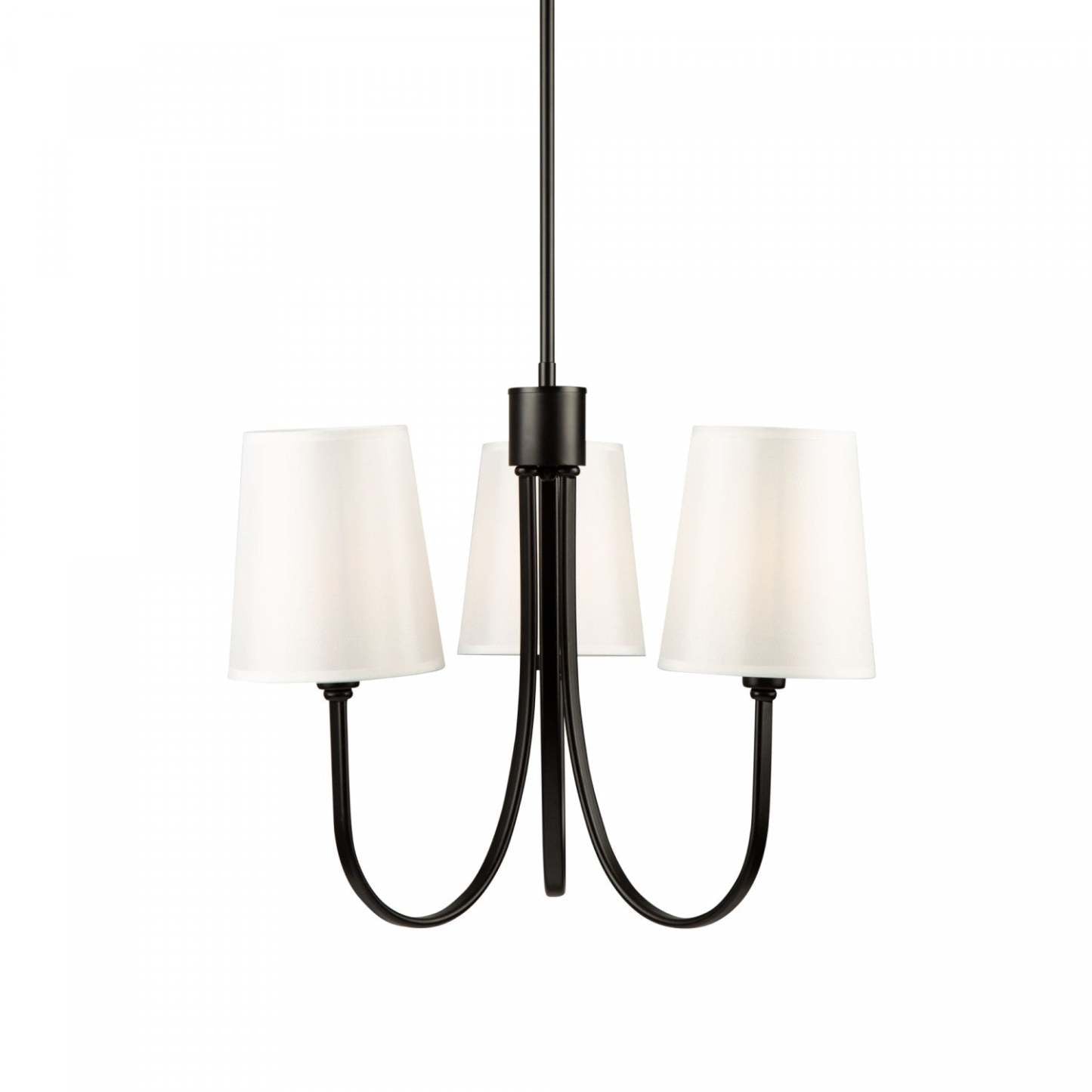 Lustre Rhythm noir à 3 ampoules | Lustre noir Rhythm à 3 lumières | D06HGK6E