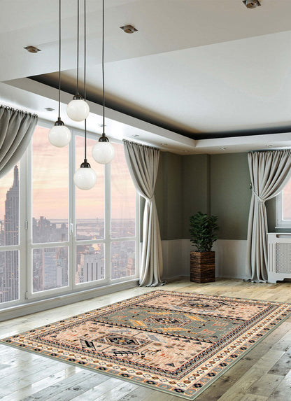 Carpette Quincy bleu sarcelle - 5 pi 3 po x 7 pi 3 po |D2ATSGAQ