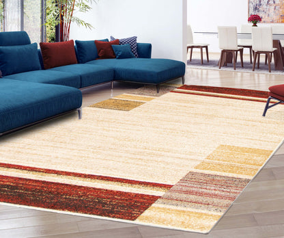 Aya Ivory-Red Area Rug - 3'11 x 5'7|Carpette Aya ivoire-rouge - 3 pi 11 po x 5 pi 7 po| D2A0B0LW