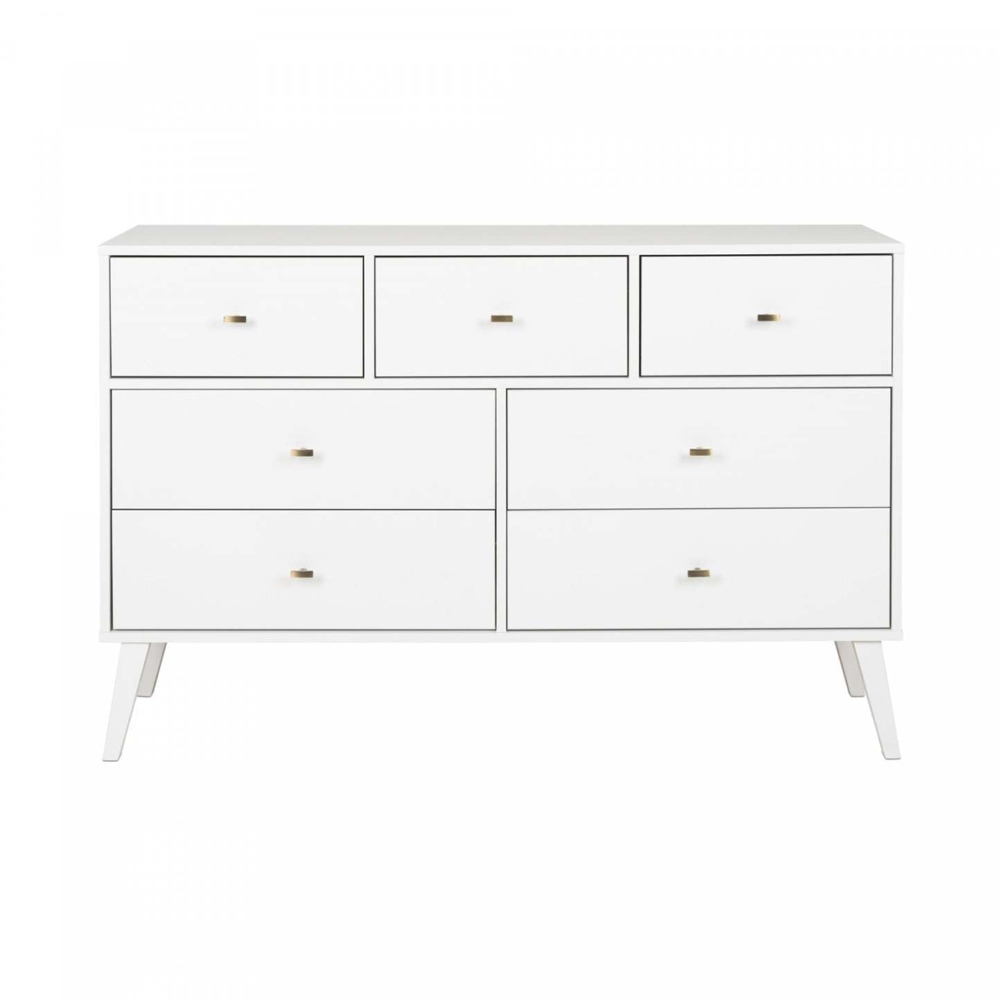 Commode Milo 7 tiroirs - Blanc|Commode Milo à 7 tiroirs - blanche