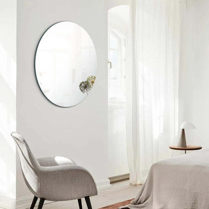 Arcus 30 X 30 Round Frameless Straight Edge Mirror|Miroir rond Arcus 30 po x 30 po sans cadre avec bordure droite