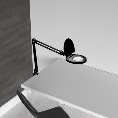 Dainolite LED Magnifier Lamp 8w Black Finish|Lampe à loupe de Dainolite avec fini noir et ampoule à DEL de 8 W