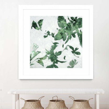 Œuvre d'art murale encadrée blanche « High Flying I » 36 x 36