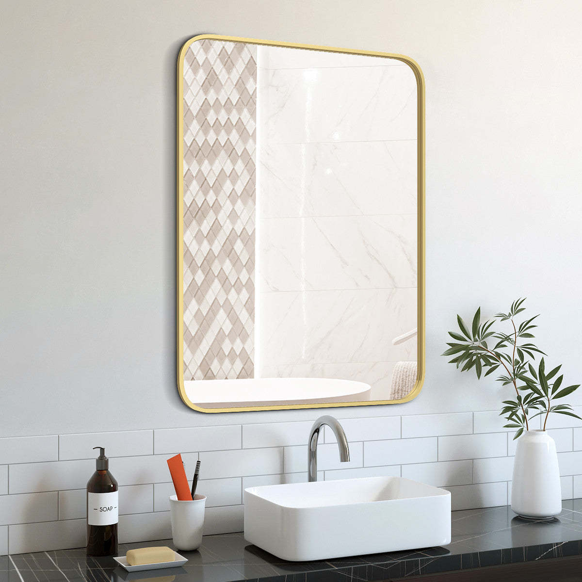 Miroir Tuckerson Gold 40|Miroir Tuckerson de 40 po doré