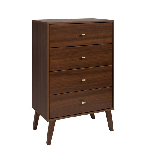 Milo Tall 4-Drawer Chest - Cherry|Commode verticale haute Milo à 4 tiroirs - cerisier