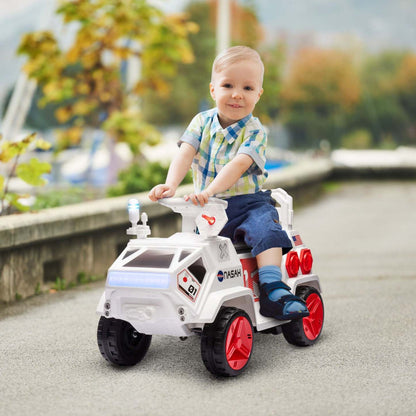 Qaba Voiture Électrique Pour Enfants, Voiture Mars Rover Alimentée Par Batterie 6 V Avec Sons De Science-Fiction