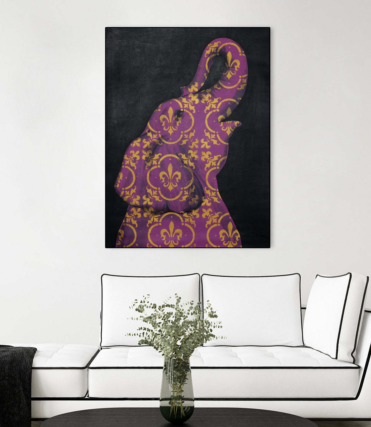 Zoo Celebration I Canvas Framed Black 30x40 Wall Art|Œuvre d’art murale encadrée noire « Zoo Celebration I » 30 x 40