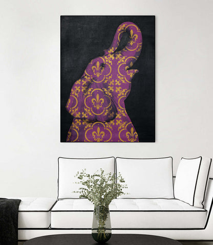 Zoo Celebration I Canvas Framed Black 18x24 Wall Art|Œuvre d'art murale sur toile encadrée noire « Zoo Celebration I » 18 x 24