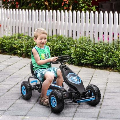 Aosom Kids Pedal Go Kart, Jouets à pédales pour garçons et filles avec siège ergonomique réglable, roues en caoutchouc | Aosom Kids Go Kart A Pedales, Jouets A Enfourcher Pour Garcons Filles Avec Siege Ergonomique Reglabl