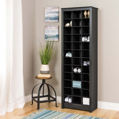 Thirty-Six Pair Shoe Storage Rack - Black|Support de rangement pour 36 paires de chaussures - noir