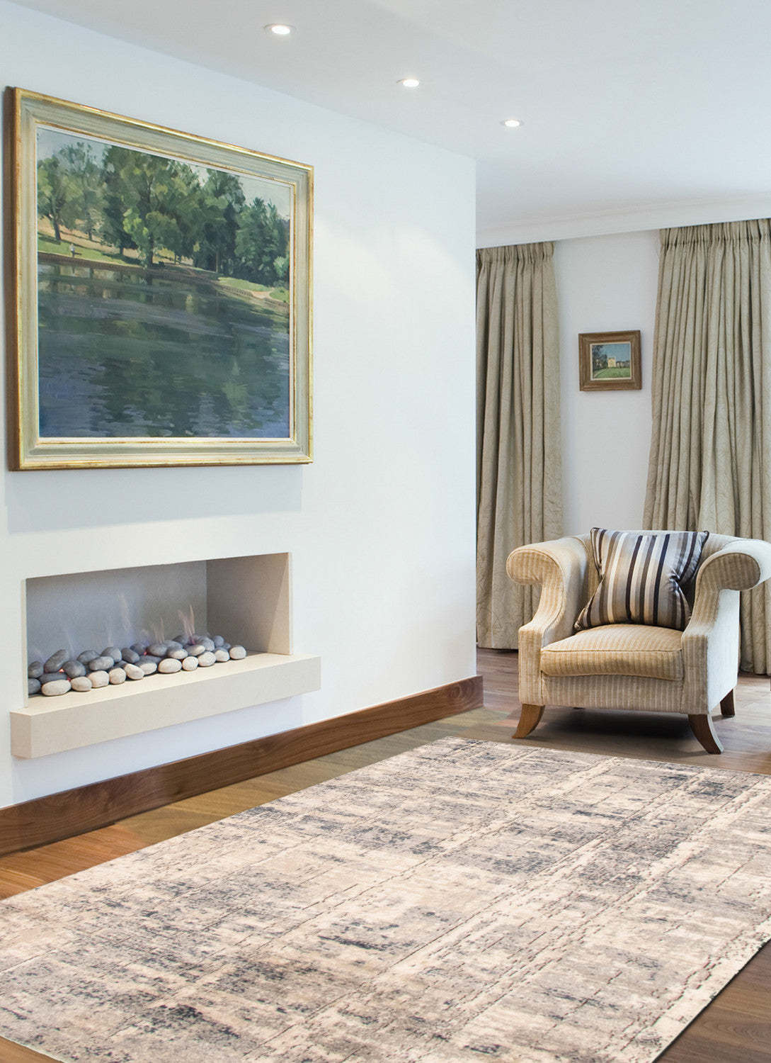 Tapis Octavian Abstract Ivoire - 120 x 180 cm | D2AE16RX