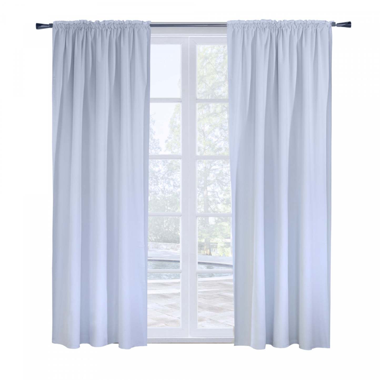 Thermaplus Ultimate White Blackout Multi Header Curtain Liner - 45 x 113|Panneau de doublure de rideau coupe-lumière Ultime blanc à têtes multiples de Thermaplus - 45 x 113