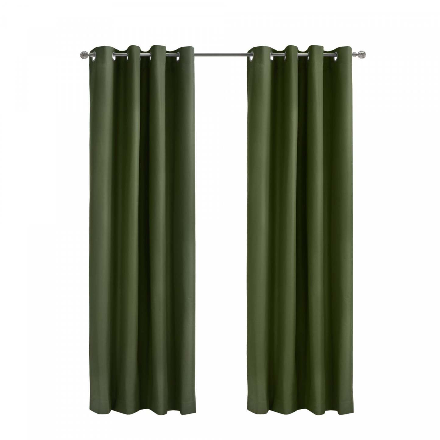 Thermaplus Alpine Olive Blackout Grommet Curtain Panel - 52 x 63|Panneau de rideau occultant à œillets Alpin olive de Thermaplus - 52 x 63