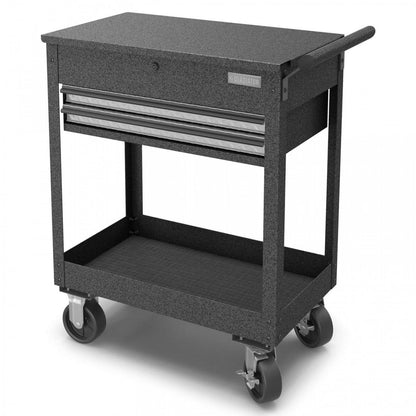Gladiator 2-Drawer Utility Cart - Silver Tread|Chariot utilitaire à 2 tiroirs de Gladiator - bande de roulement argentée