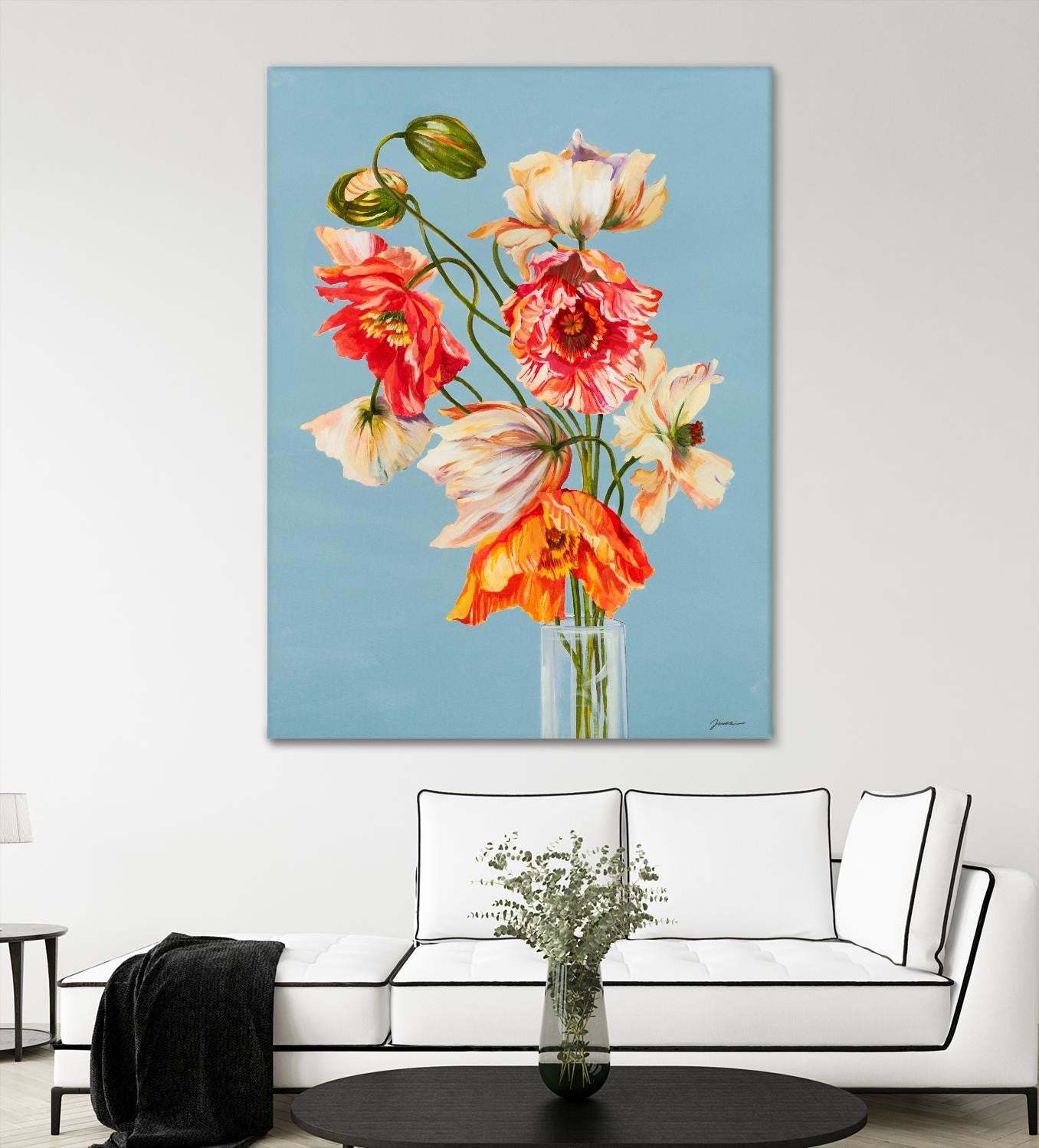 Paper Poppies Giant Art 72x54 Wall Art|Œuvre d’art murale Giant Art « Paper Poppies » 72 x 54