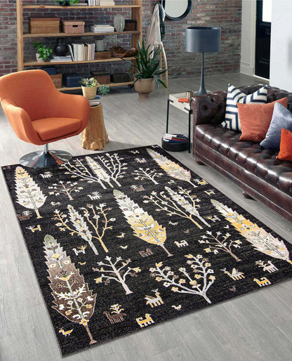 Tapis lavable en machine Pine Black - 3'0 x 5'0|Carpette Pine noire lavable à la machine - 3 pi 0 po x 5 pi 0 po|D86FZLUH