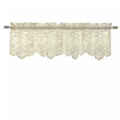 Assiette cantonnière transparente passe-tringle Limoges ivoire d'Habitat - 55 x 15