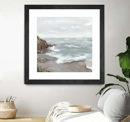 Beautiful Bay Matted and Framed Black 36x36 Wall Art|Œuvre d’art murale encadrée noire et mate « Beautiful Bay » 36 x 36