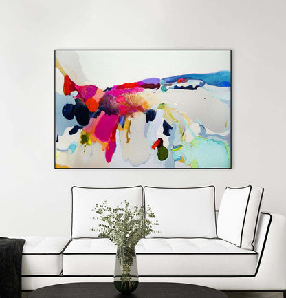 Reach In Out Canvas Framed Black 24x36 Wall Art|Œuvre d'art murale sur toile encadrée noire « Reach In Out » 24 x 36