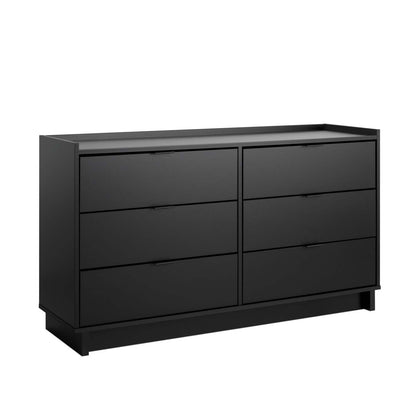 Prepac Simply Modern 52.5 6-Drawer Dresser - Black|Commode Simply Modern de Prepac de 52,5 po à 6 tiroirs - noire