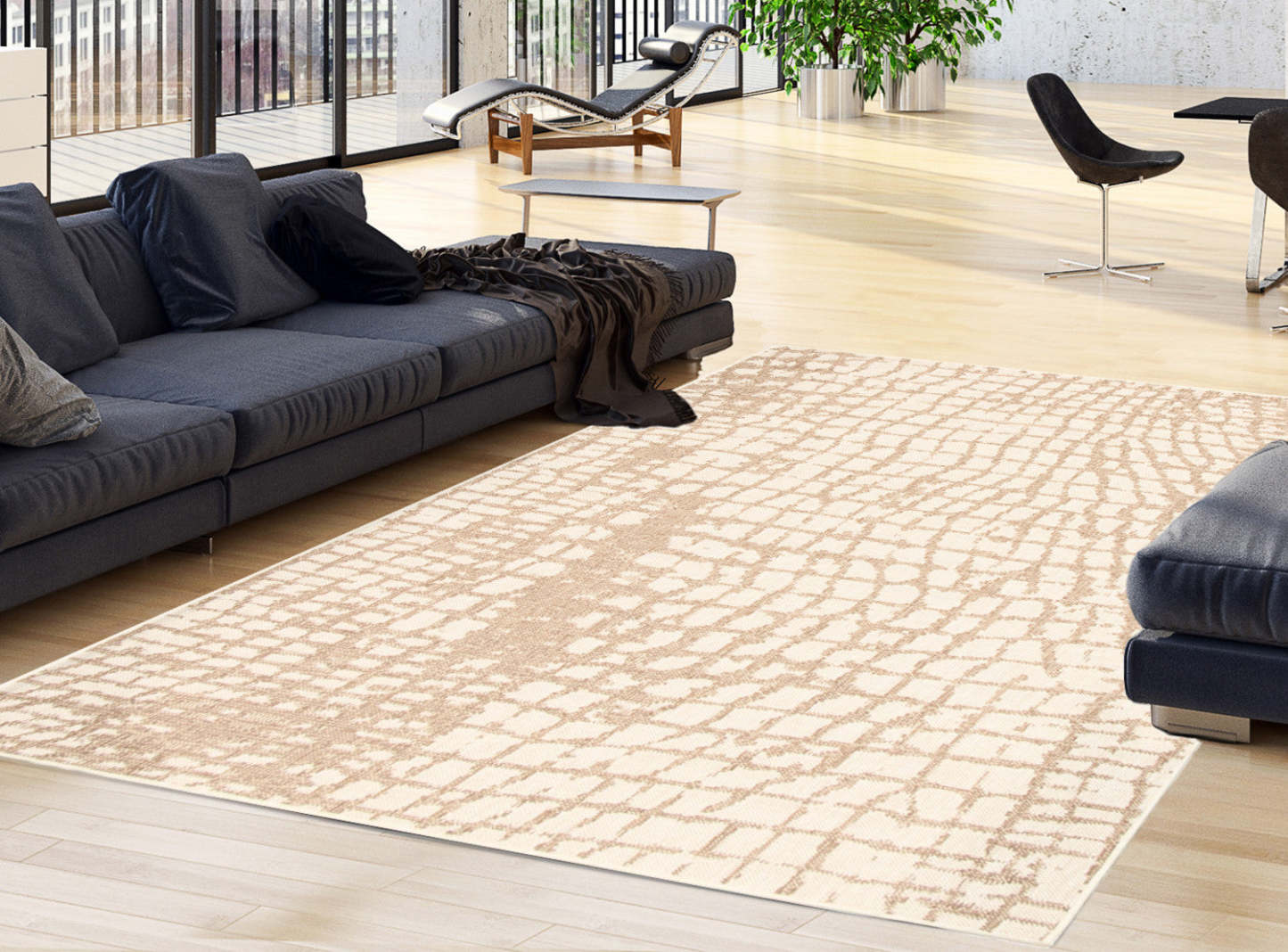Tapis Sadie Safari Champagne-Taupe - 3'11 x 5'7|Carpette Sadie Safari champagne taupe - 3 pi 11 pox 5 pi 7 po| D29RS13O