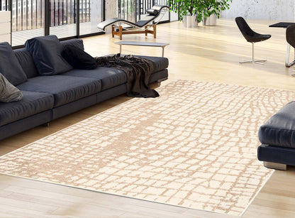 Tapis Sadie Safari Champagne-Taupe - 2,39 m x 3,10 m | D28XEOSK