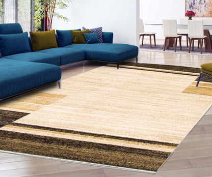 Aya Ivory-Brown Area Rug - 3'11 x 5'7|Carpette Aya ivoire-brune - 3 pi 11 po x 5 pi 7 po| D2FU7TKD