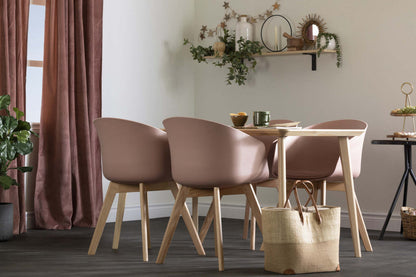 Chaises de salle à manger Flam Rose - Ensemble de 2 | Flam Ensemble de 2 chaises de salle à manger - Rose | D83GDLQS