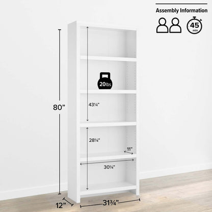 Bibliothèque Moda de Prepac - blanche