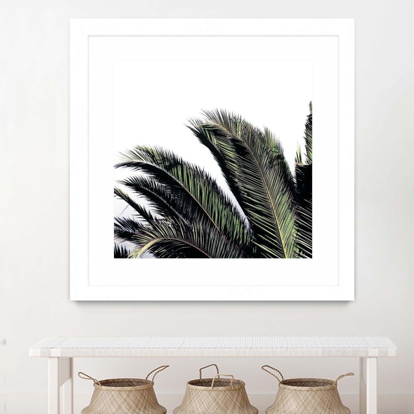 Cape Storm Matted and Framed White 36x36 Wall Art|Œuvre d'art murale encadrée blanche et mate « Cape Storm » 36 x 36