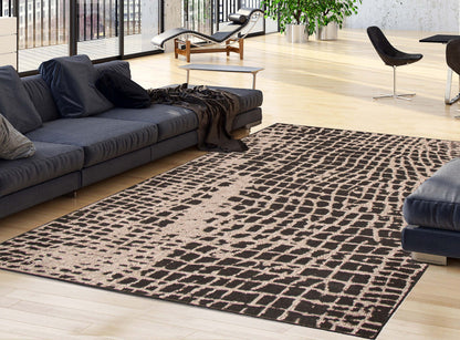 Tapis Sadie Safari Noir-Argent - 7'10 x 10'2|Carpette Sadie Safari noir-argent - 7 pi 10 pox 10 pi 2 po| D29TN1PW