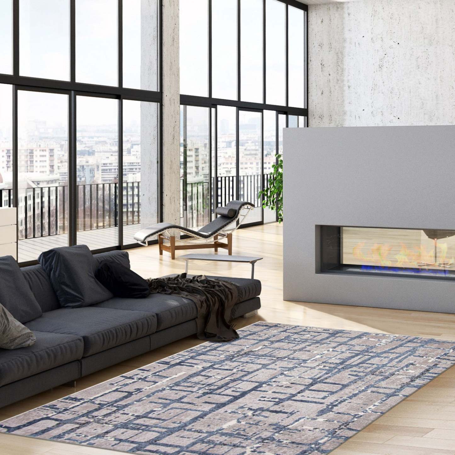 Tapis Jewel bleu clair - 120 x 170 cm | Tapis Jewel bleu clair - 120 x 170 cm