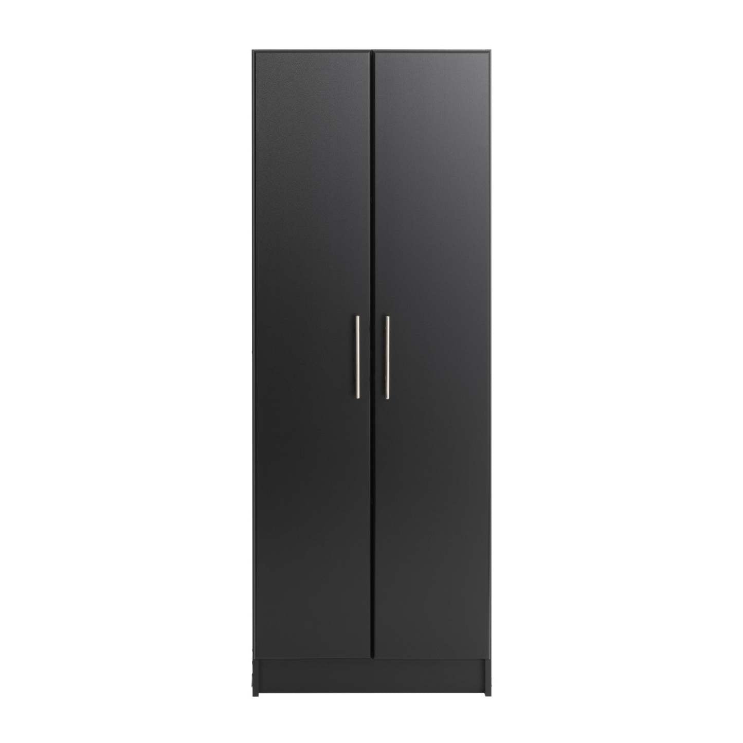 Armoire de rangement profonde Elite avec tablettes fixes et réglables - Noir|Armoire profonde de rangement Elite avec tablettes fixes et réglables - noire