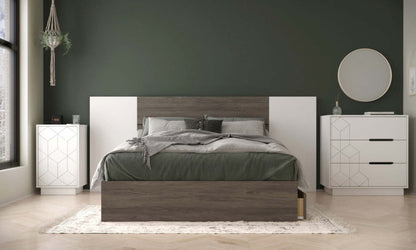 Commode à 3 tiroirs Nordika - Blanc | Commode verticale Nordika à 3 tiroirs - blanche | D08HWFX0