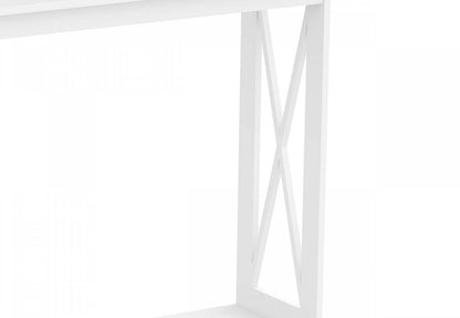 Console de 40 po avec 1 tablette - blanche