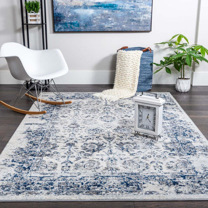 Tapis Roma Fantasia bleu marine 4x6 | Tapis Roma Fantasia bleu marine 4 x 6 | D80GB7LO