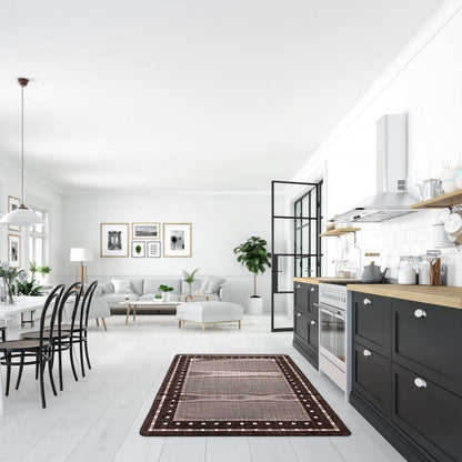 Tapis Clémentine Chocolat - 132 x 196 cm | Tapis Clémentine Chocolat - 132 x 196 cm