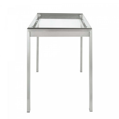 LumiSource Fuji Glass Contemporary Counter-Height Dining Table|Table de salle à manger contemporaine Fuji de hauteur comptoir en verre