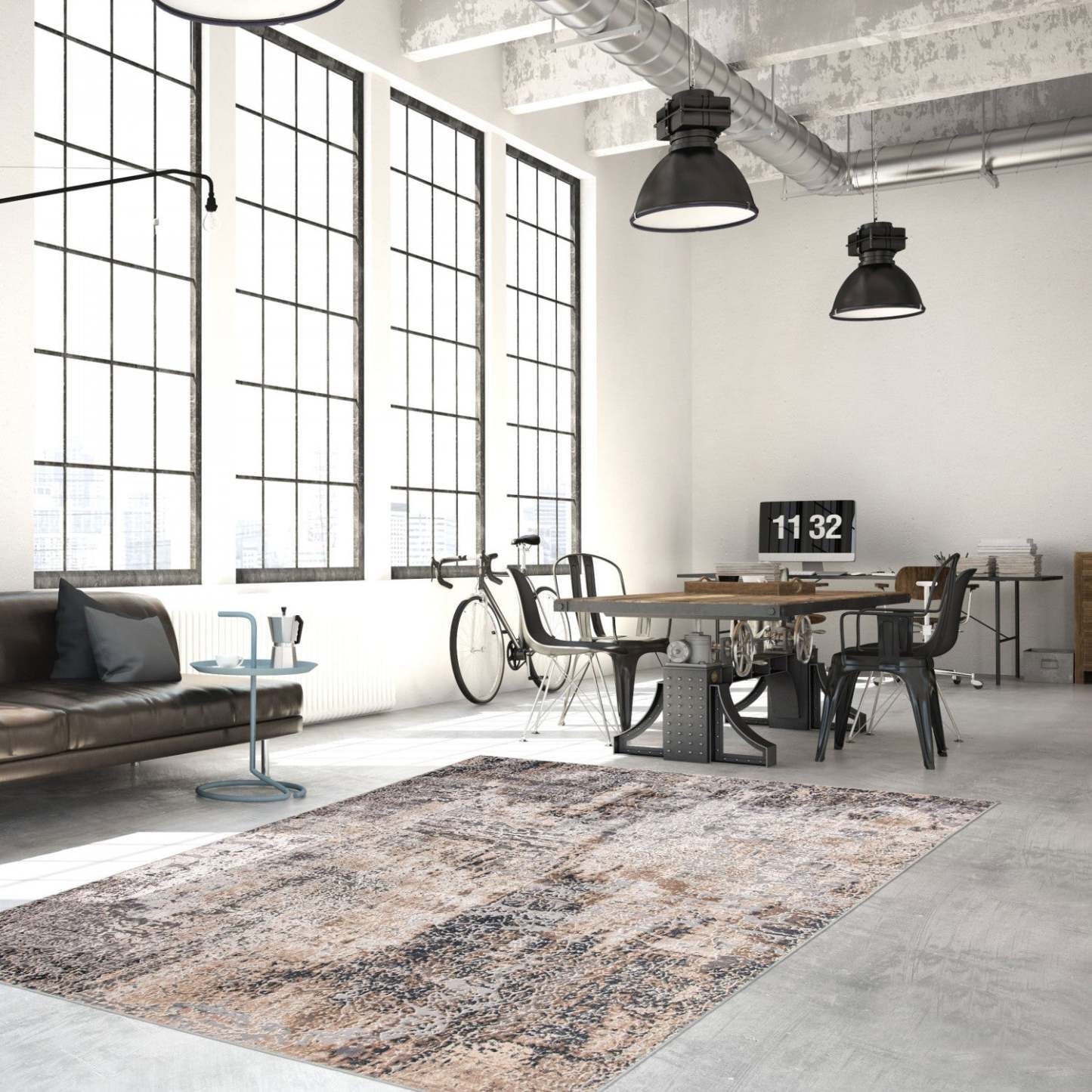 Carpette Talitha grise 3 pi 11 po x 5 pi 11 po|D86FIT6H