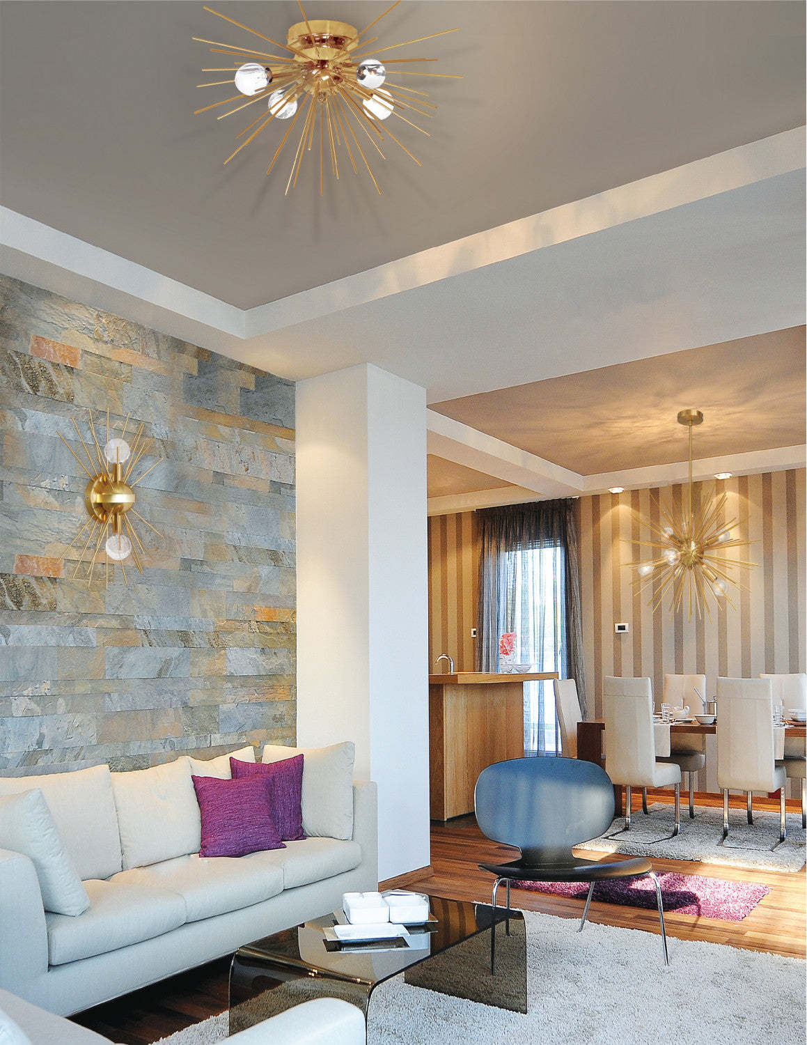 Dainolite Vega 4 Light Flush Mount Aged Brass/vintage Bronze Finish Lamp|Plafonnier affleuré Vega de Dainolite avec finition laiton vieilli et bronze vintage et 4 ampoules