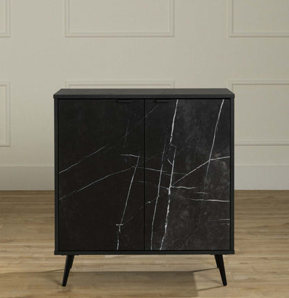 Armoire de rangement Oxford 2 portes - Chêne noir |Armoire de rangement Oxford à 2 portes - chêne noir